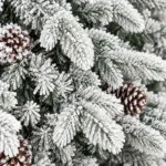 4 ft Flocked Artificial Christmas Tree, 455 Tips