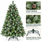 4 ft Artificial Christmas Tree, 376 Tips