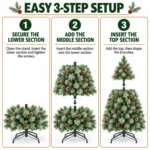 4 ft Artificial Christmas Tree, 376 Tips