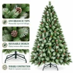 5 ft Artificial Christmas Tree, 694 Tips