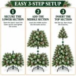 5 ft Artificial Christmas Tree, 694 Tips