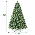 6 ft Artificial Christmas Tree, 988 Tips