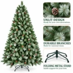 6 ft Artificial Christmas Tree, 988 Tips
