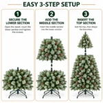 6 ft Artificial Christmas Tree, 988 Tips