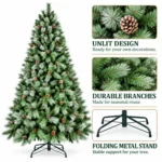 7 ft Artificial Christmas Tree, 1348 Tips