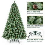 8 ft Artificial Christmas Tree, 1858 Tips