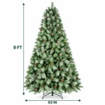 9 ft Artificial Christmas Tree, 2518 Tips