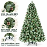 9 ft Artificial Christmas Tree, 2518 Tips