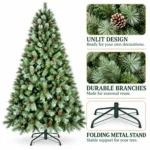 9 ft Artificial Christmas Tree, 2518 Tips