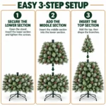 9 ft Artificial Christmas Tree, 2518 Tips