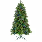 7 ft Artificial Christmas Tree, 2126 Tips, 340 RGB Multicolor Lights