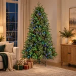 7 ft Artificial Christmas Tree, 2126 Tips, 340 RGB Multicolor Lights
