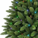 7 ft Artificial Christmas Tree, 2126 Tips, 340 RGB Multicolor Lights
