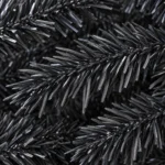 2 ft Black Artificial Tabletop Christmas Tree, 159 PE/PVC Tips, Unlit Mini Tree with Burlap Wrapped Base for Christmas and Halloween Decor